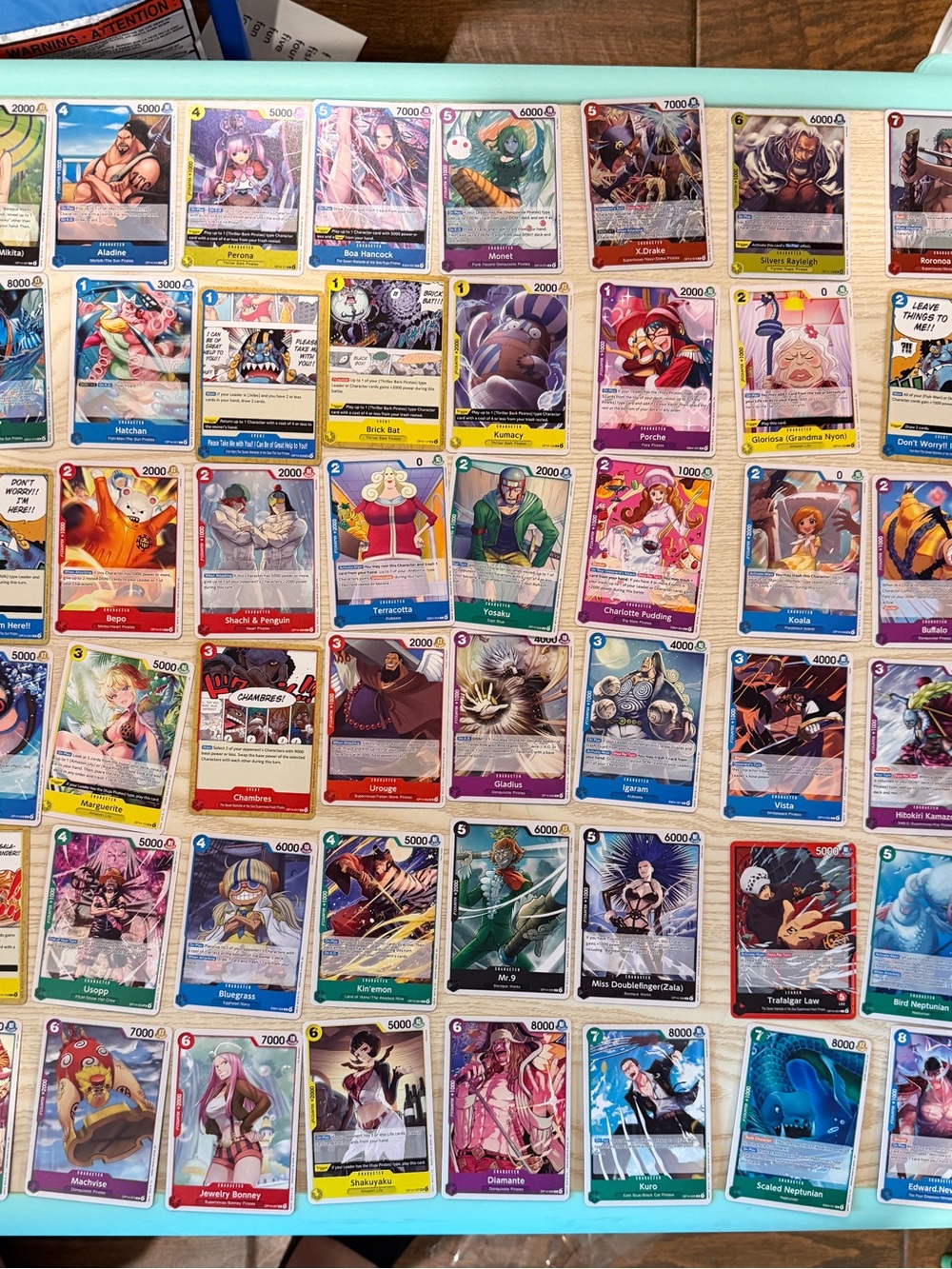Lot of 48 One Piece Trading Card Game - includes 9 Foil Cards